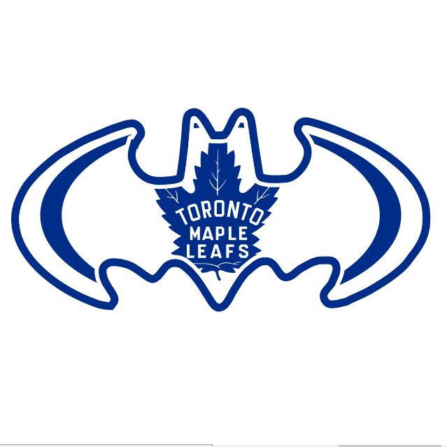 Toronto Maple Leafs Batman Logo fabric transfer